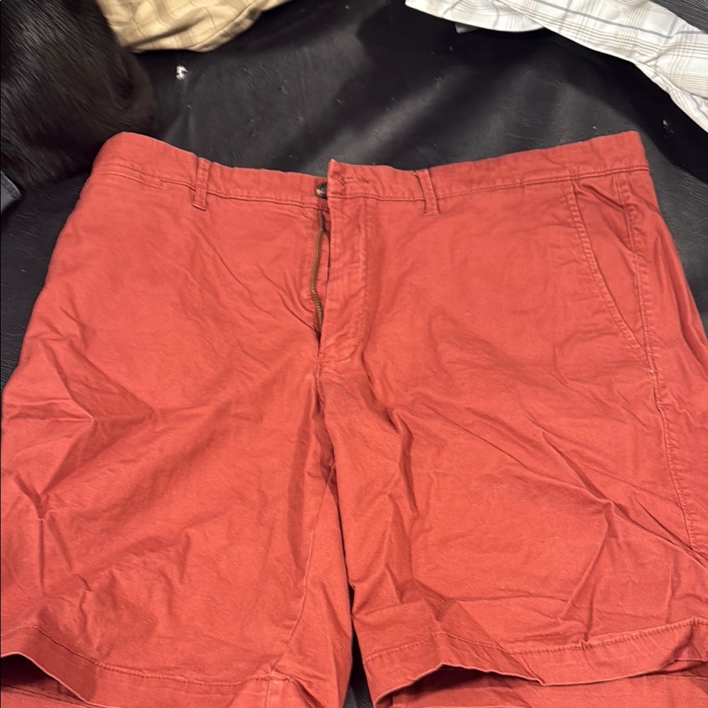 Goodfellow & Co Red Flat Front Shorts